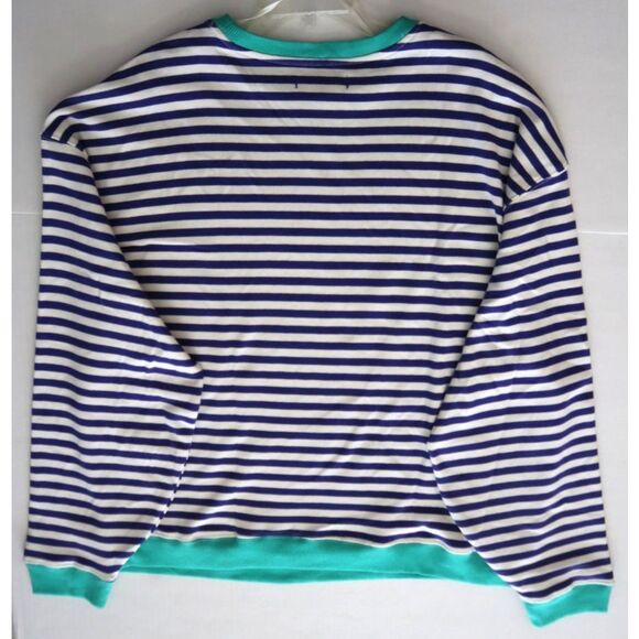 We The Free x FP OB1717006 Women's Sz M Classic Striped Crewneck Sweatshirt - Picture 8 of 10